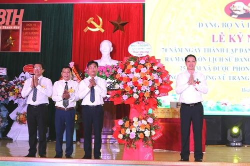 Đảng bộ xã Hoằng Phụ kỷ niệm 70 năm ngày thành lập