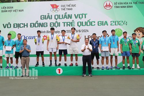 Giải Quần vợt vô địch đồng đội trẻ quốc gia: Thành phố Hồ Chí Minh giành giải nhất nội dung U18