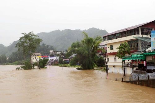 Nhiều khu vực tại thành phố Hà Giang ngập nghiêm trọng sau mưa lớn