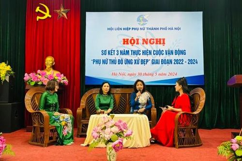 Lan tỏa nếp sống văn minh qua mô hình 'Phụ nữ Thủ đô ứng xử đẹp'