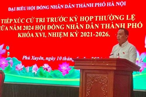 Cử tri huyện Phú Xuyên đề nghị quan tâm đẩy nhanh các dự án dân sinh