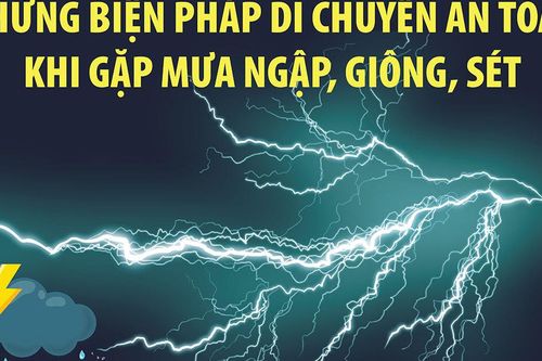 Những biện pháp di chuyển an toàn trong mưa ngập, giông, sét