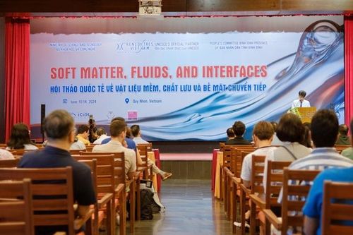 Gần 80 nhà nghiên cứu tham dự Hội thảo quốc tế về 'Vật liệu mềm, chất lưu và bề mặt chuyển tiếp'