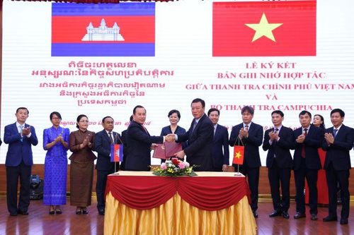Thanh tra Việt Nam và Campuchia ký kết hợp tác
