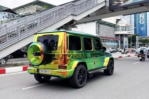 Ngắm Mercedes-AMG G63 bản 'tắc kè hoa' của đại gia Quảng Ninh
