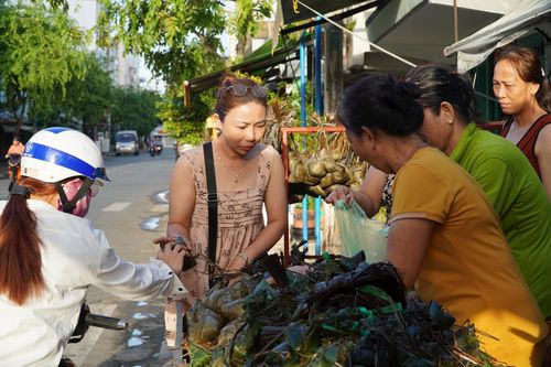 Người dân TP.HCM chen chân mua bánh ú bá trạng dịp Tết Đoan ngọ