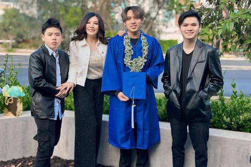 Con trai Bằng Kiều tốt nghiệp cấp 3, một chi tiết vượt trội gây chú ý