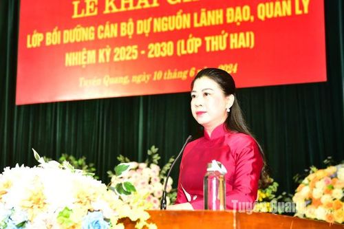 Khai giảng lớp bồi dưỡng cán bộ dự nguồn lãnh đạo, quản lý nhiệm kỳ 2025-2030