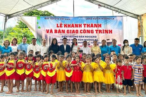 Quỹ Toyota Việt Nam hỗ trợ xây dựng trường cho trẻ em vùng sâu vùng xa tỉnh Sơn La và Tuyên Quang