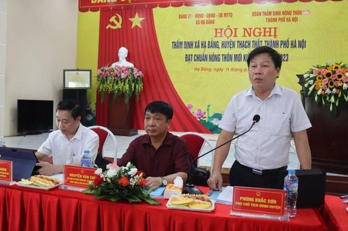 Huyện Thạch Thất: 2 xã Đồng Trúc và Hạ Bằng đạt nông thôn mới kiểu mẫu