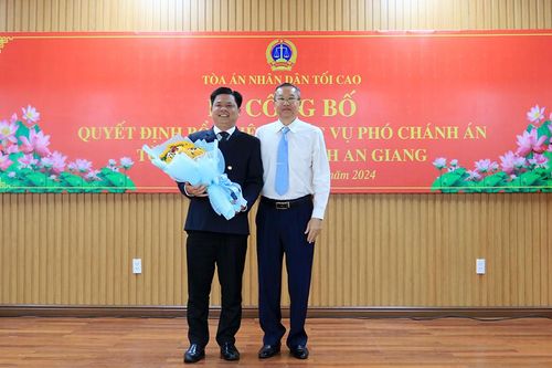 Chánh án Tòa án Nhân dân TP. Long Xuyên Lại Hiệp Phong giữ chức vụ Phó Chánh án Tòa án Nhân dân tỉnh An Giang