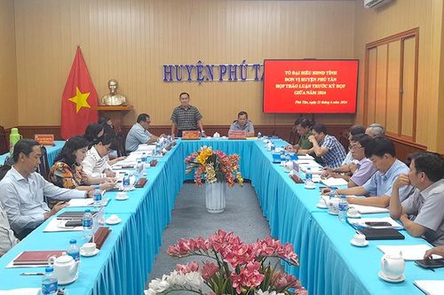 Họp Tổ Đại biểu HĐND tỉnh An Giang đơn vị huyện Phú Tân trước kỳ họp giữa năm 2024