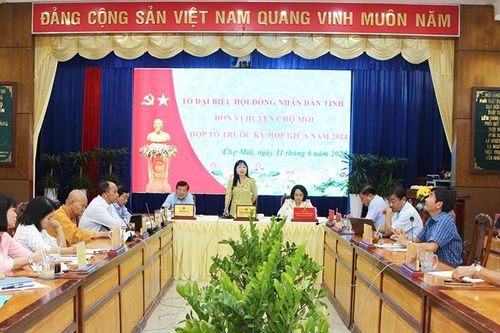 Họp Tổ Đại biểu HĐND tỉnh An Giang đơn vị huyện Chợ Mới