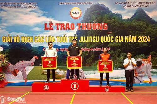 Đồng Nai xếp hạng nhì toàn đoàn Giải vô địch Jujitsu trẻ quốc gia lần I-2024