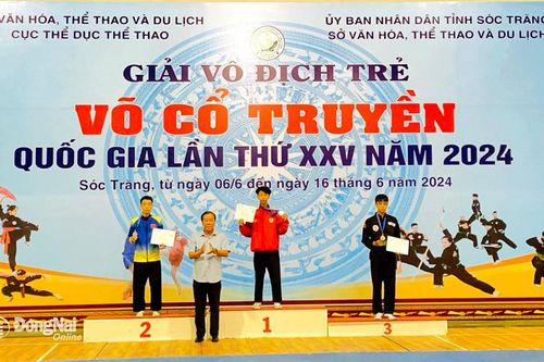Đồng Nai giành 3 huy chương vàng nội dung quyền thuật Giải vô địch trẻ võ cổ truyền quốc gia 2024