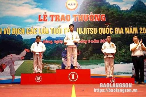 Đoàn Lạng Sơn đoạt 5 huy chương tại Giải Vô địch các lứa tuổi trẻ Jujitsu quốc gia năm 2024
