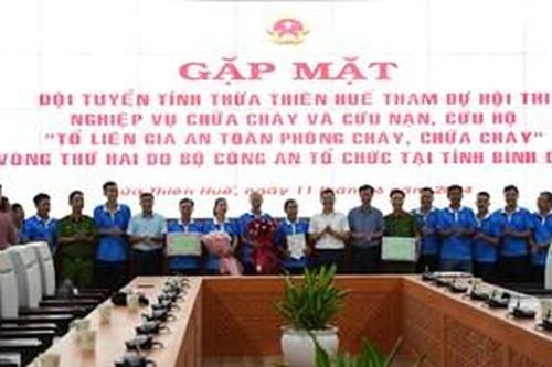 Thừa Thiên Huế tham gia hội thi chữa cháy và cứu nạn, cứu hộ tại Bình Định