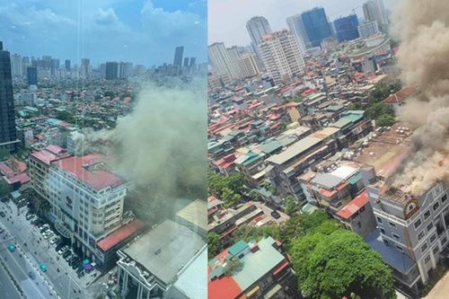 Hà Nội: Cháy tầng thượng khách sạn cao tầng, nhiều người tháo chạy