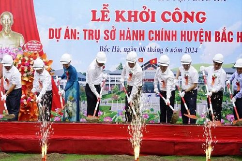 Lào Cai: Khởi công công trình Trụ sở hành chính huyện Bắc Hà