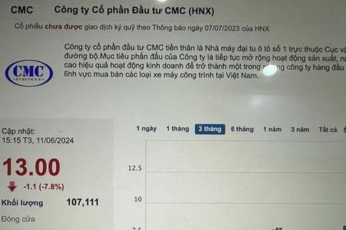 Cổ phiếu CMC 'hạ nhiệt' sau chuỗi ngày tăng nóng