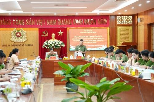 Bộ Công an kiểm tra công tác thi hành pháp luật tại Công an TP Hồ Chí Minh