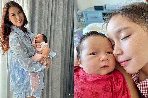 2 con 'lai' Tây nhà siêu mẫu Hà Anh có vẻ ngoài đáng yêu