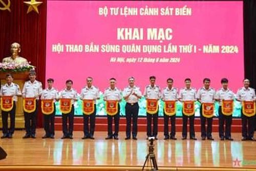 Bộ tư lệnh Cảnh sát biển khai mạc Hội thao bắn súng quân dụng năm 2024