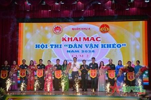 Quân khu 4 khai mạc Hội thi 'Dân vận khéo' năm 2024
