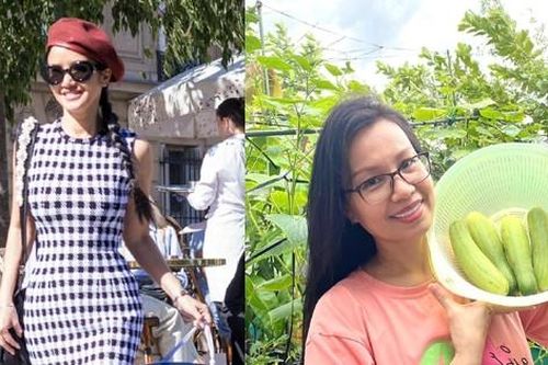 Hồng Nhung tuổi 54 sành điệu trẻ như gái đôi mươi, Cẩm Ly mặt mộc khó nhận ra