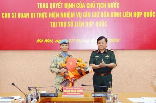 Việt Nam có thêm sỹ quan trúng tuyển vào làm việc tại Trụ sở Liên hợp quốc