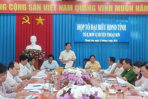 Họp Tổ Đại biểu HĐND tỉnh An Giang đơn vị huyện Thoại Sơn