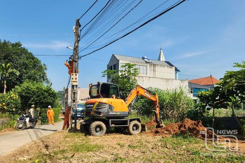 Đại Từ: Di chuyển 632 cột điện hạ thế để mở rộng đường