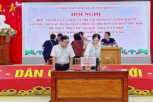 Hải Phòng: 111 hộ dân thuộc Dự án Khu nhà ở xã hội tại Tổng kho 3 Lạc Viên bốc thăm lựa chọn vị trí tái định cư