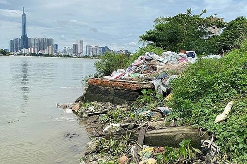 Thành phố Hồ Chí Minh: Cảnh nhếch nhác của dự án Chống sạt lở bán đảo Thanh Đa sau nhiều năm thi công