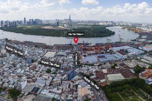 Hiện trạng vị trí dự kiến xây cầu Thủ Thiêm 4