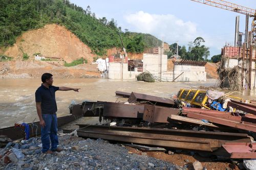 Nhiều dự án đang thi công bị chậm tiến độ do mưa lũ ở Hà Giang