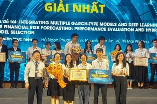 Nhóm sinh viên trường ĐH Quốc tế chinh phục giải cao tại cuộc thi 'Olympic Kinh tế lượng và ứng dụng'
