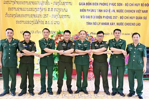 Tổ chức kết nghĩa giữa Đồn Biên phòng Phúc Sơn, Nghệ An với Đại đội 257, Bolikhamsai, Lào