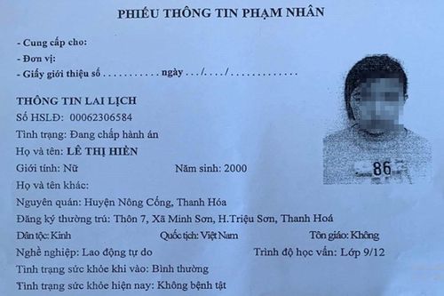Nữ phạm nhân trốn trại khi đi lao động cải tạo