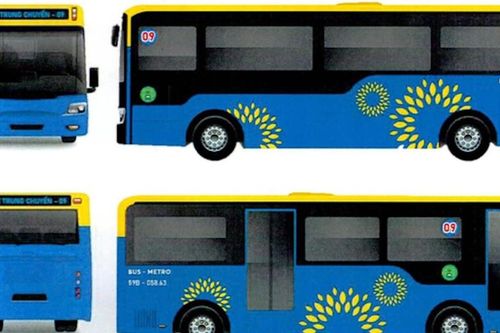 5 mẫu 'áo' giúp hành khách dễ nhận diện xe buýt kết nối Metro số 1