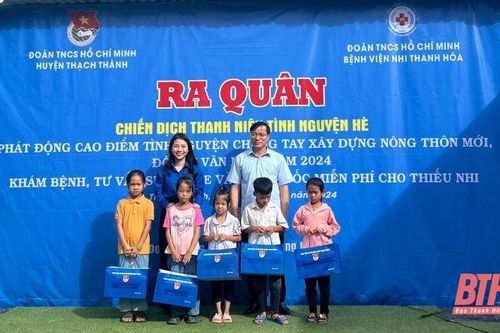 Thạch Thành ra quân Chiến dịch thanh niên tình nguyện hè