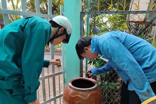 Huyện Phú Tân ra quân chiến dịch diệt lăng quăng hưởng ứng Ngày ASEAN phòng, chống sốt xuất huyết 15/6