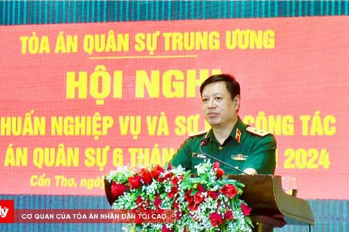 Hội nghị tập huấn nghiệp vụ và sơ kết công tác Tòa án quân sự 6 tháng đầu năm 2024