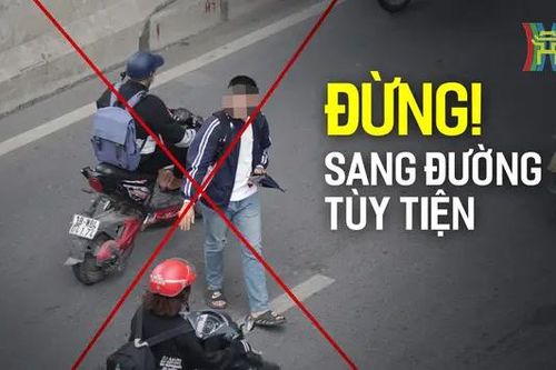 Người đi bộ đừng sang đường tùy tiện