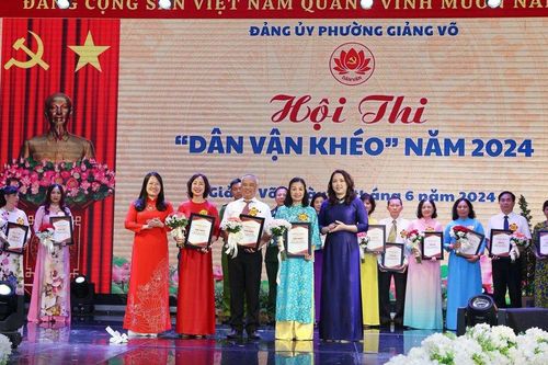 Sôi nổi hội thi dân vận khéo cấp cơ sở tại quận Ba Đình
