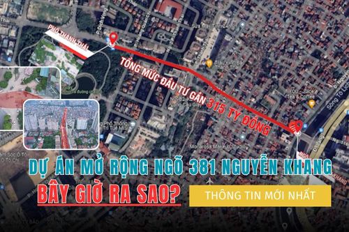 Thông tin mới nhất về dự án mở rộng ngõ 381 Nguyễn Khang