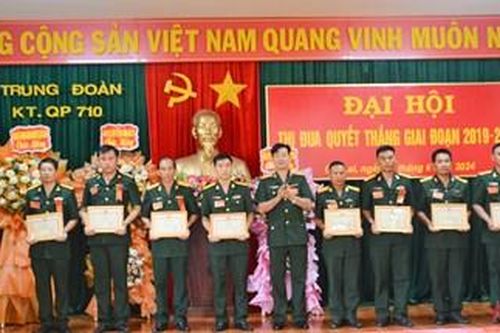 Trung đoàn KT-QP 710: Thi đua phát triển sản xuất, xây dựng địa bàn vững mạnh