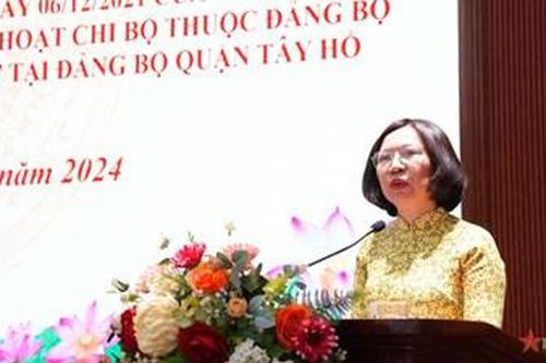 Quận Tây Hồ (TP Hà Nội): 94% đảng viên đăng ký thực hiện nhiệm vụ mới và khó