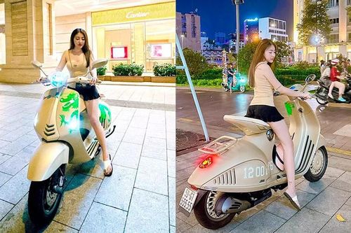 Hot girl Sài Gòn tậu Vespa 946 Dragon biển 'ngũ 5', không dưới 2 tỷ?
