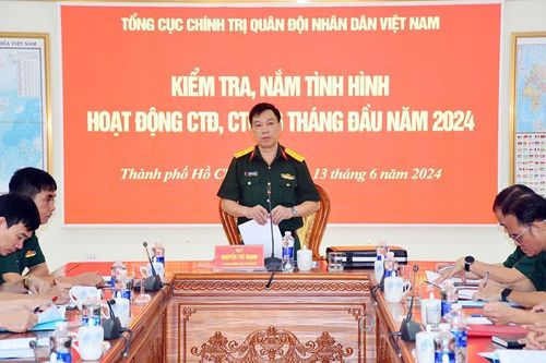 Tổng cục Chính trị QĐND Việt Nam kiểm tra, nắm tình hình hoạt động công tác Đảng, công tác chính trị tại BĐBP thành phố Hồ Chí Minh.